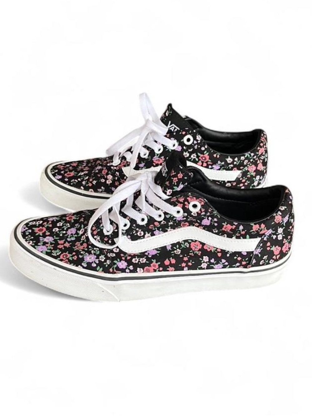 Vans Ward Floral Low Top Sneakers Size 9